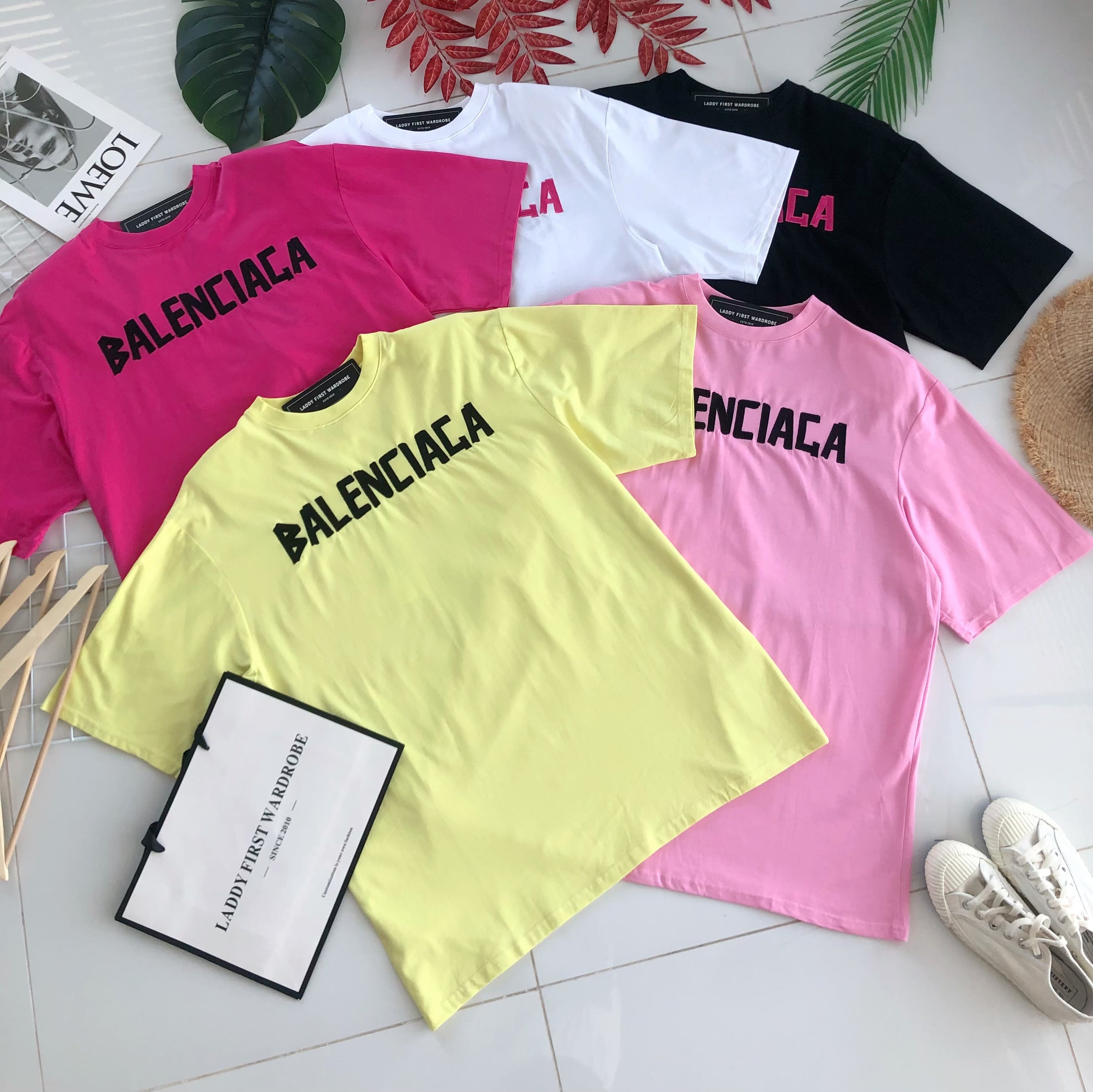 【O20608】高品质男女同款圆领短袖带肩垫 Oversized 休闲上衣❤❤【A-RU7】