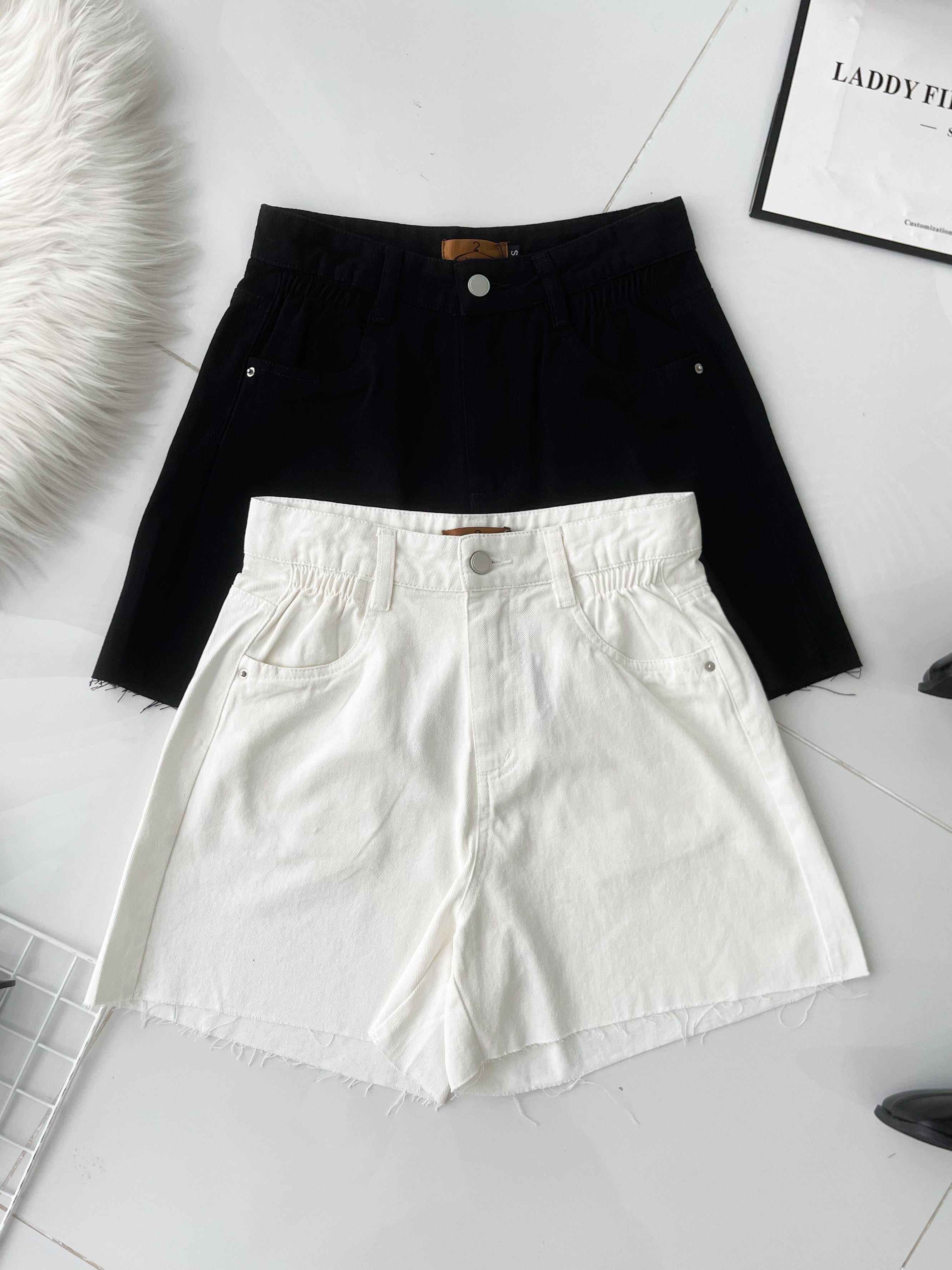 【S121573】高品质简约日常休闲百搭牛仔短裤，有口袋 ❤️❤️
