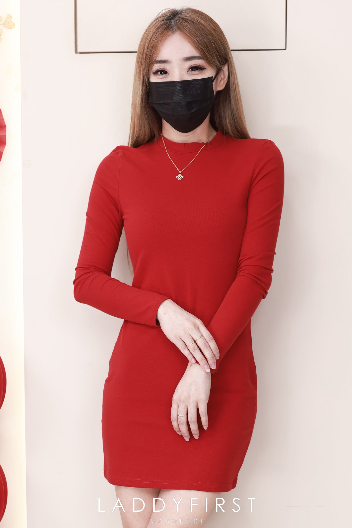 【D3541】独家爆款高品质强推修腰显瘦纯棉弹力慵懒时尚百搭长袖连身裙子 ❤️❤️ 【A-R3-C1】