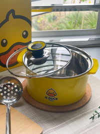 【P2505】爆品小黄鸭系列 🐥 高颜值多用途单人火锅套装 ❤️