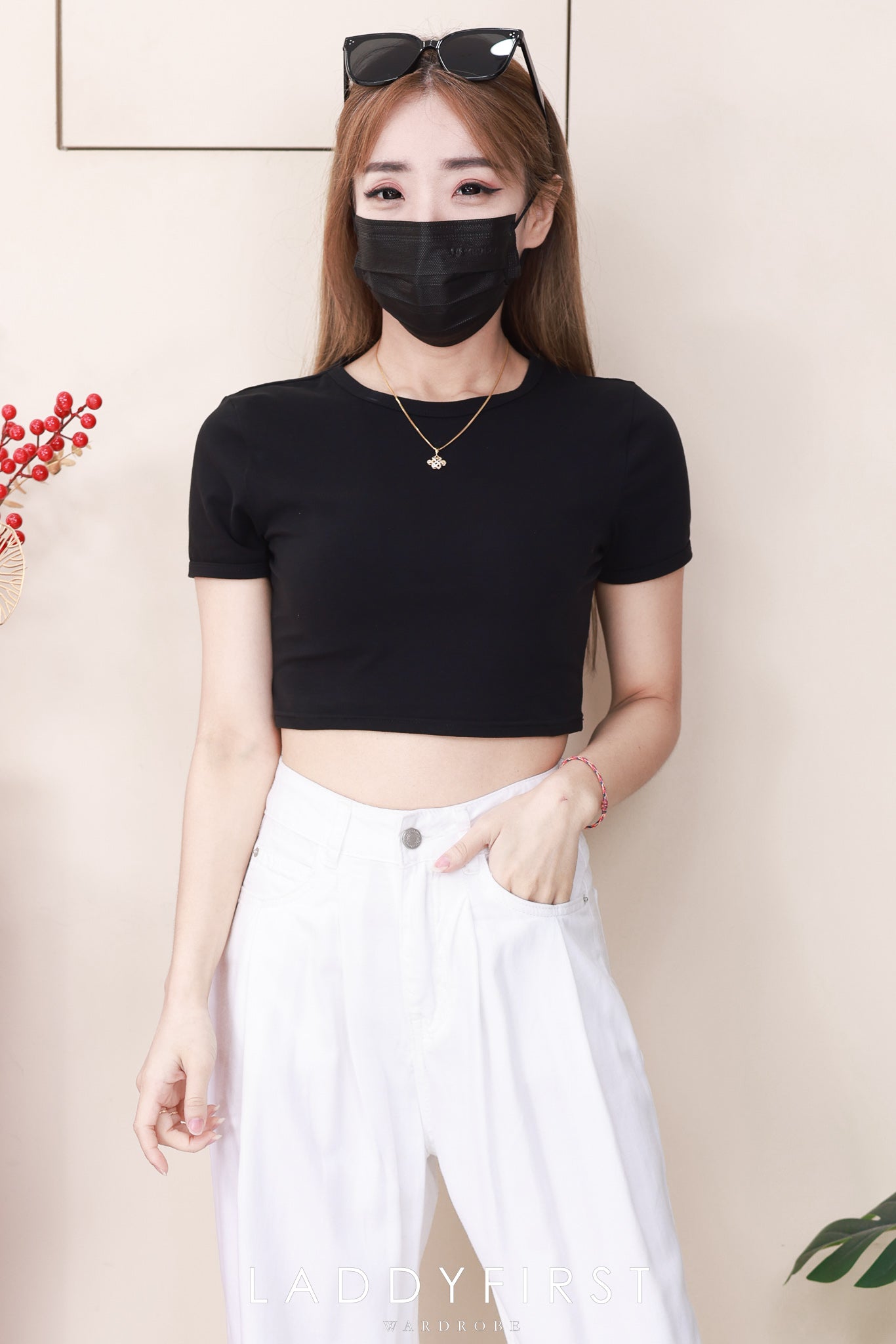 【L3580】高品质气质天丝牛仔直筒阔脚高腰百搭长裤，有口袋 ❤️❤️【A-R1-C5】