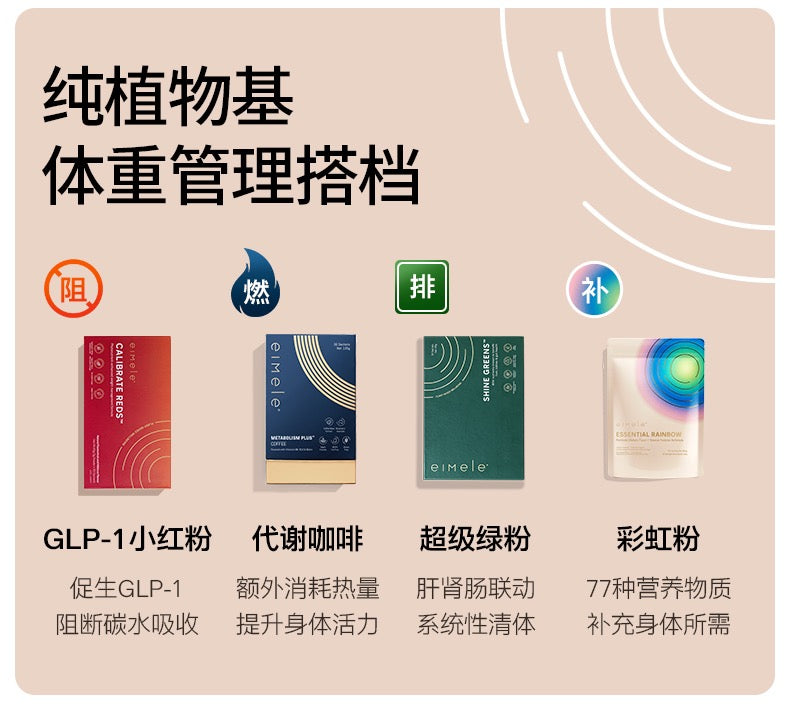 【P723】💥新会员限时专享💥EIMELE亦餐全能植物精粹彩虹粉组合🌈