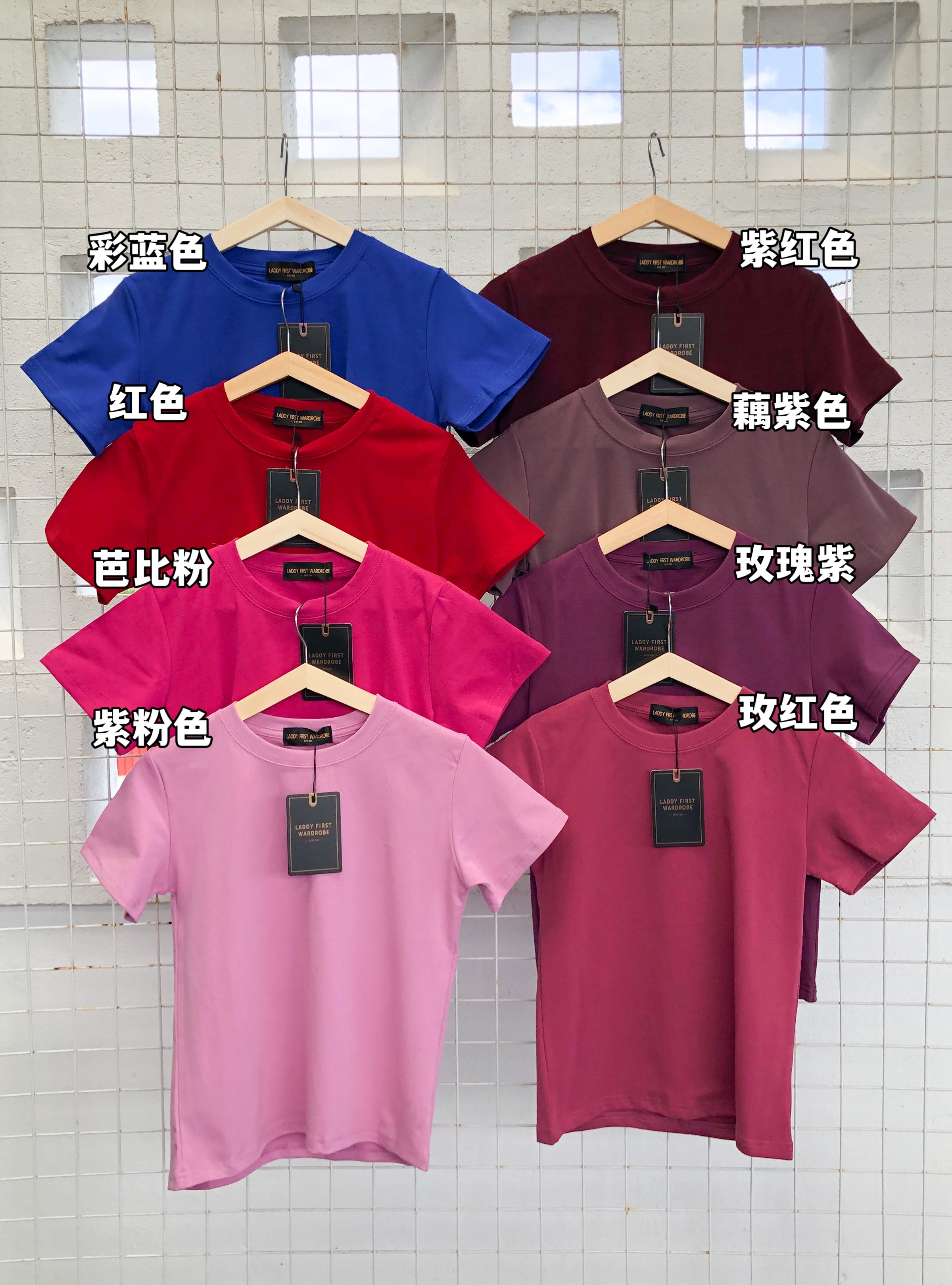 【T821】独家爆款高品质纯棉弹力圆领短袖日常简约休闲百搭上衣 🔥🔥【A-R2-C2】