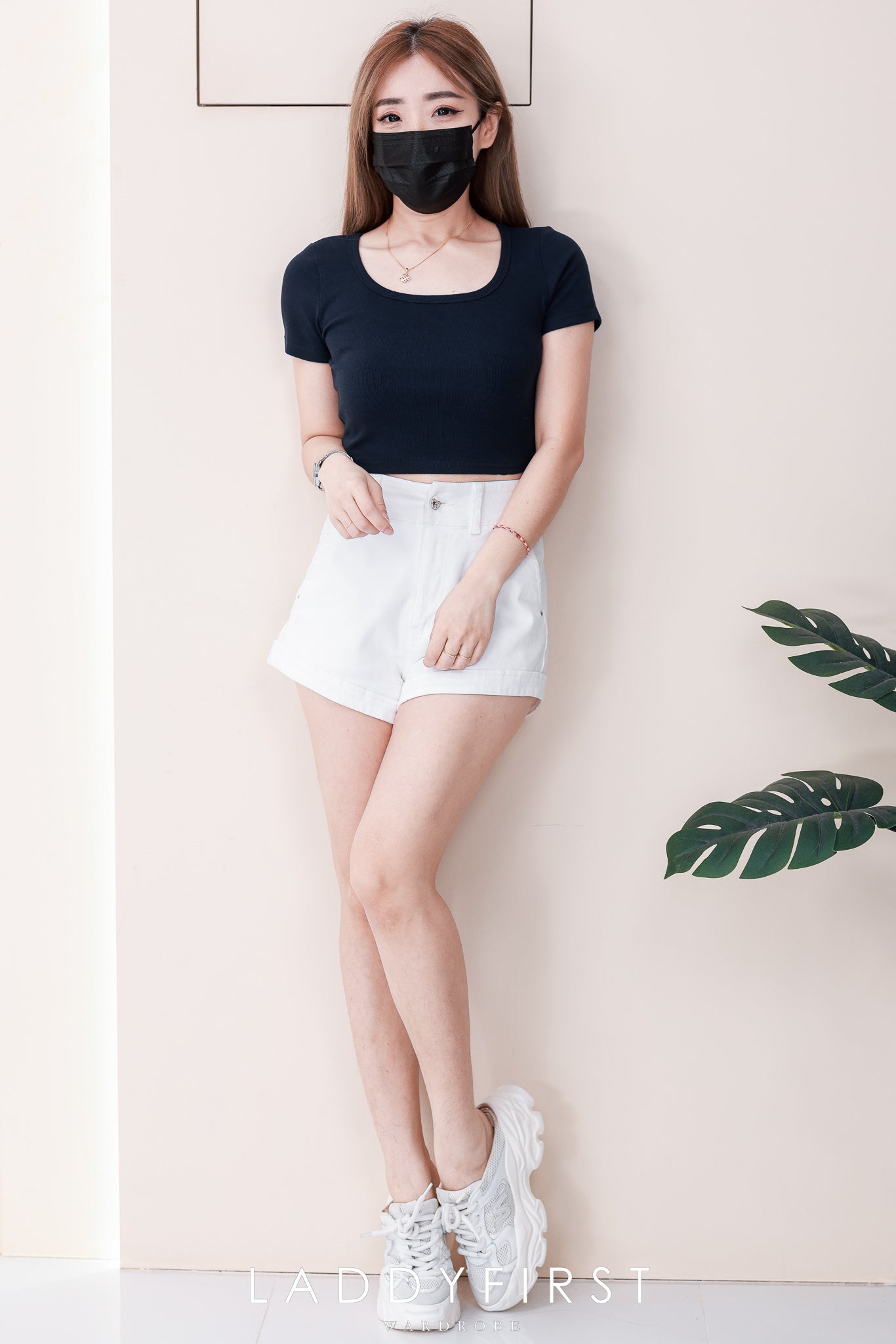 【T82067】高品质螺纹超弹力方领短袖短版百搭上衣 ❤❤