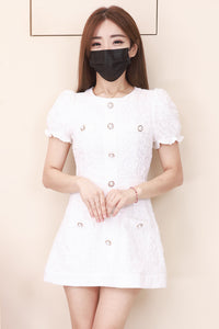 【D3503】🌸 LFW独家小圆饼 🌸  高品质高端精致名媛轻奢水溶蕾丝身上裙子，内层有里布短裤 ❤️❤️【F-R1-C1】