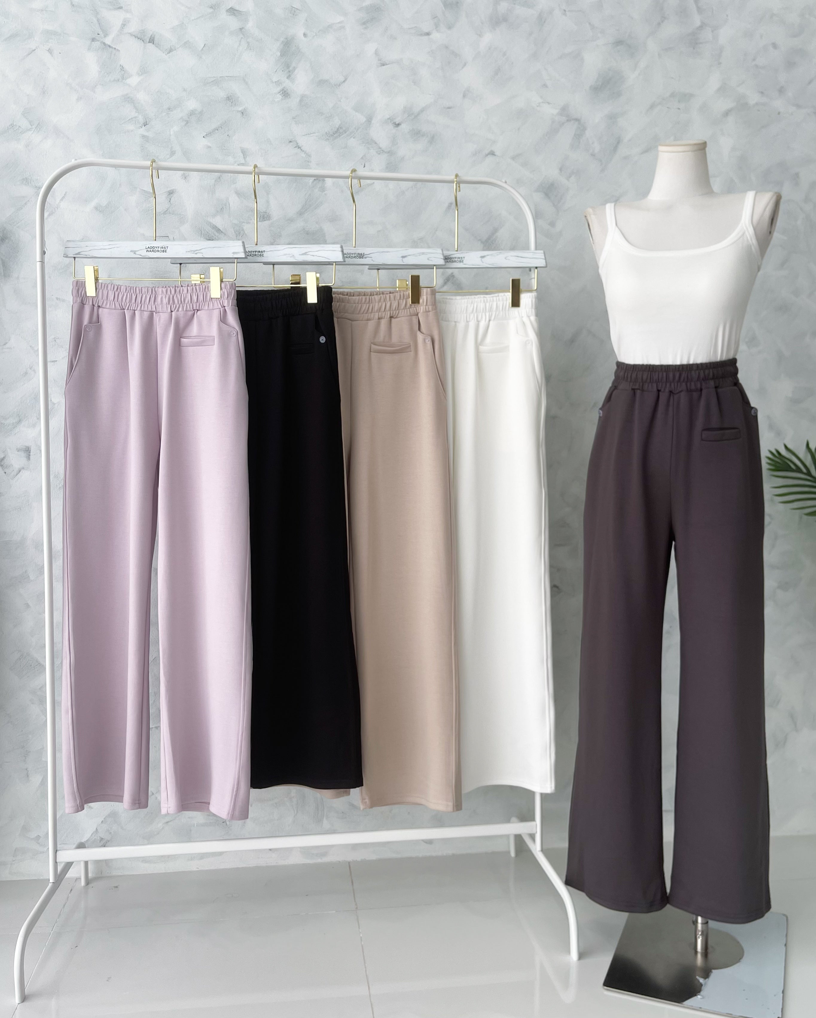 【L1188】高品质空气棉松紧腰弹力运动休闲长裤，有口袋 ❤️❤️