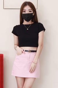 【S9546】高品质简约高腰显瘦A字牛仔百搭裙子，内层有里布短裤有口袋 ❤️❤️【D-R3-C3】