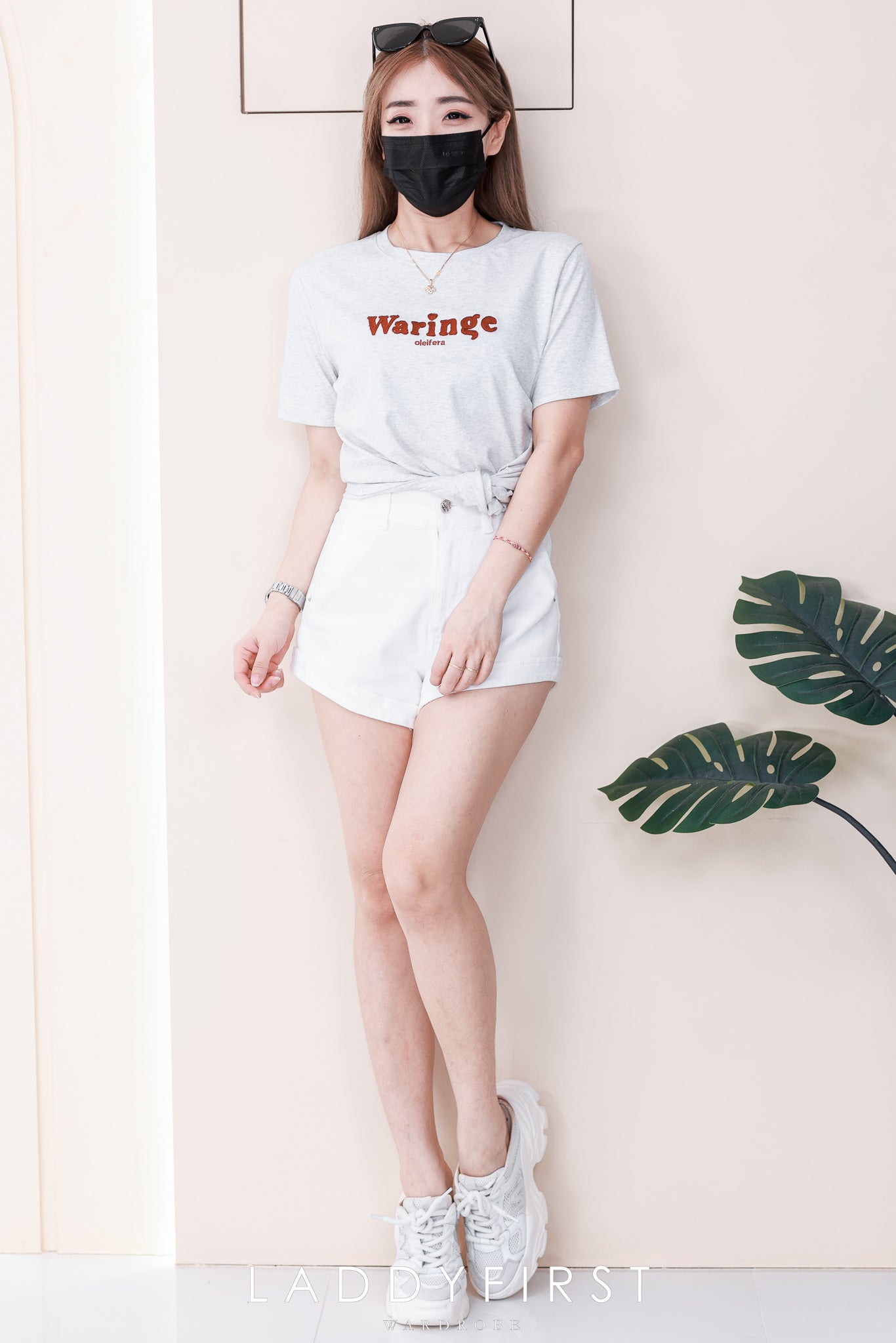 【T8087】🧧 宠粉福利回馈 🧧  高品质纯棉弹力圆领短袖刺绣字母日常简约休闲百搭上衣 ❤❤ 【A-R1-C1】