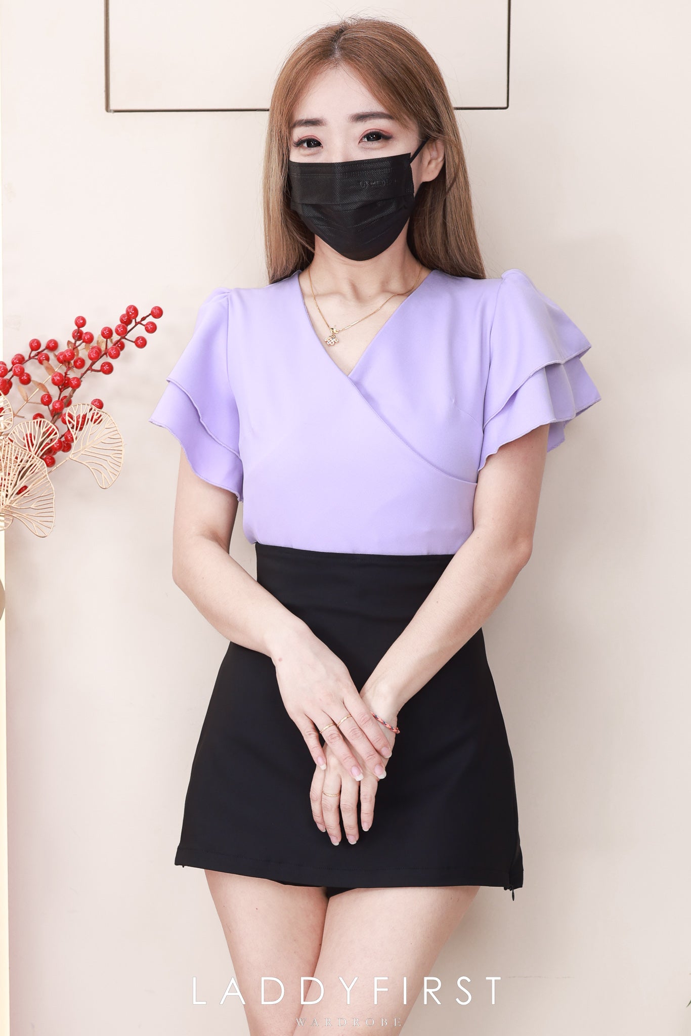 【S2320】高品质极简简约前后裙A字西装高腰百搭裤裙，两侧拉链开叉设计 ❤️❤️