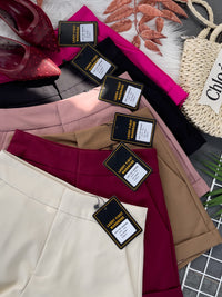 【S30397】独家爆款西装高腰休闲百搭短裤，内层有里布，有口袋【A-R2-C4】