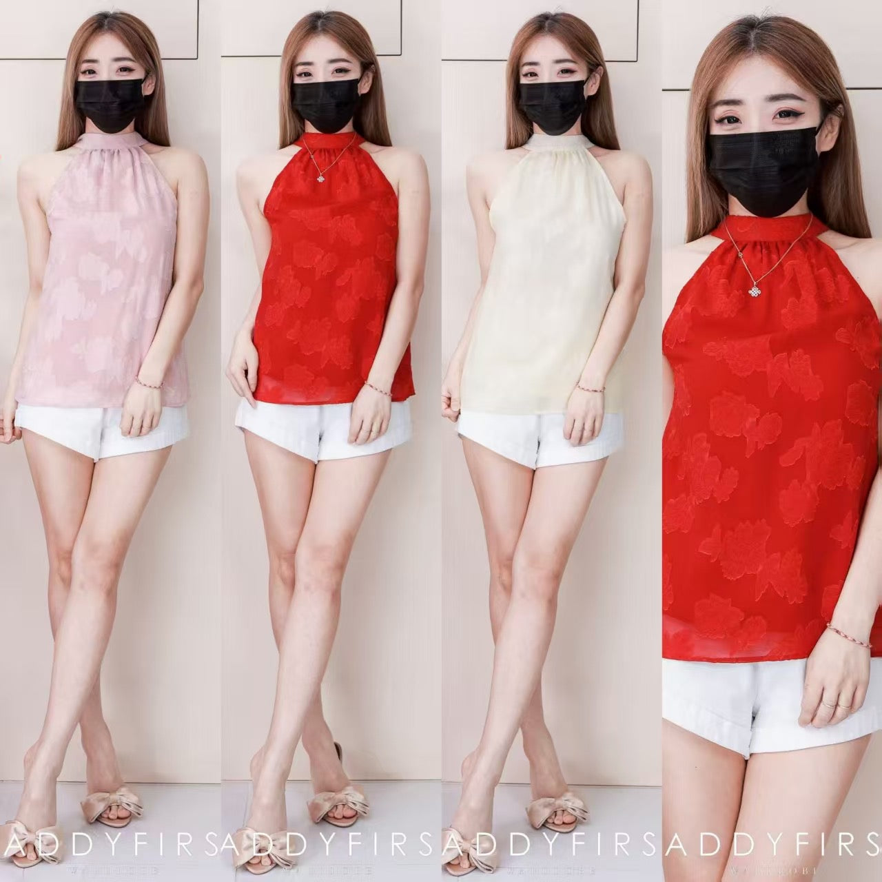 【T98767】高品质新年款气质提花旗袍上衣 ❤❤