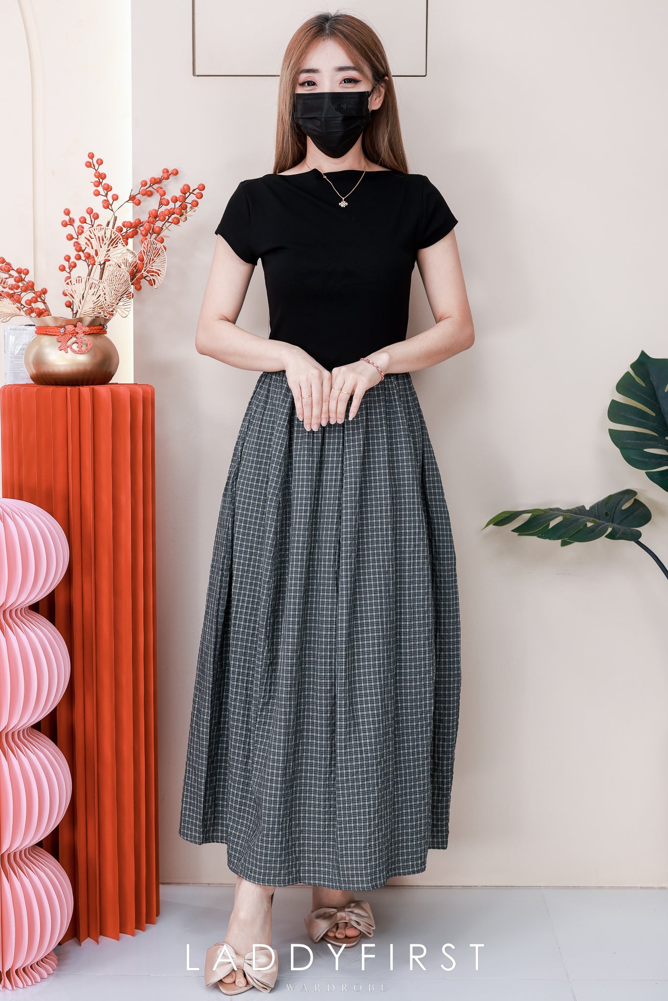 【D98781】高品质韩式简约休闲撞色连身裙子 ❤❤【B-R2-C1】