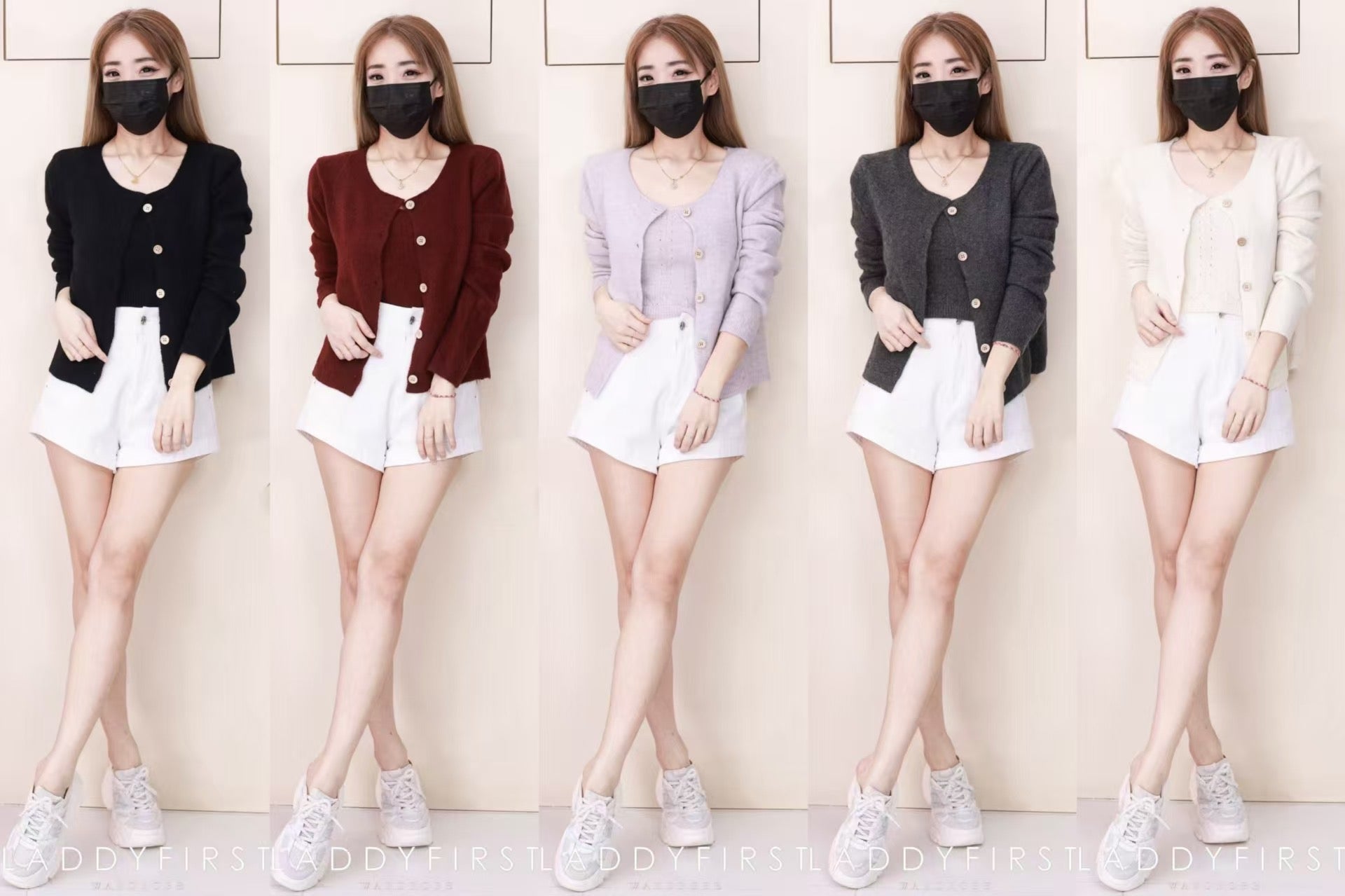 【T2668】高品质韩式宽松版简约穿搭毛绒针织长袖外套➕内搭上衣❤❤