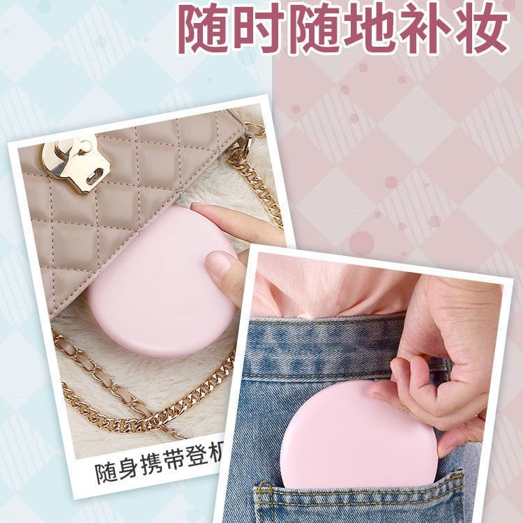 【P6012】高颜值网红INS风LED折叠小镜子 🪞🩵