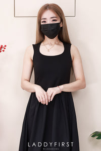 【D111037】高品质罗马弹力上衣拼接西装无袖连身长裙 ❤❤【A-R1-C5】