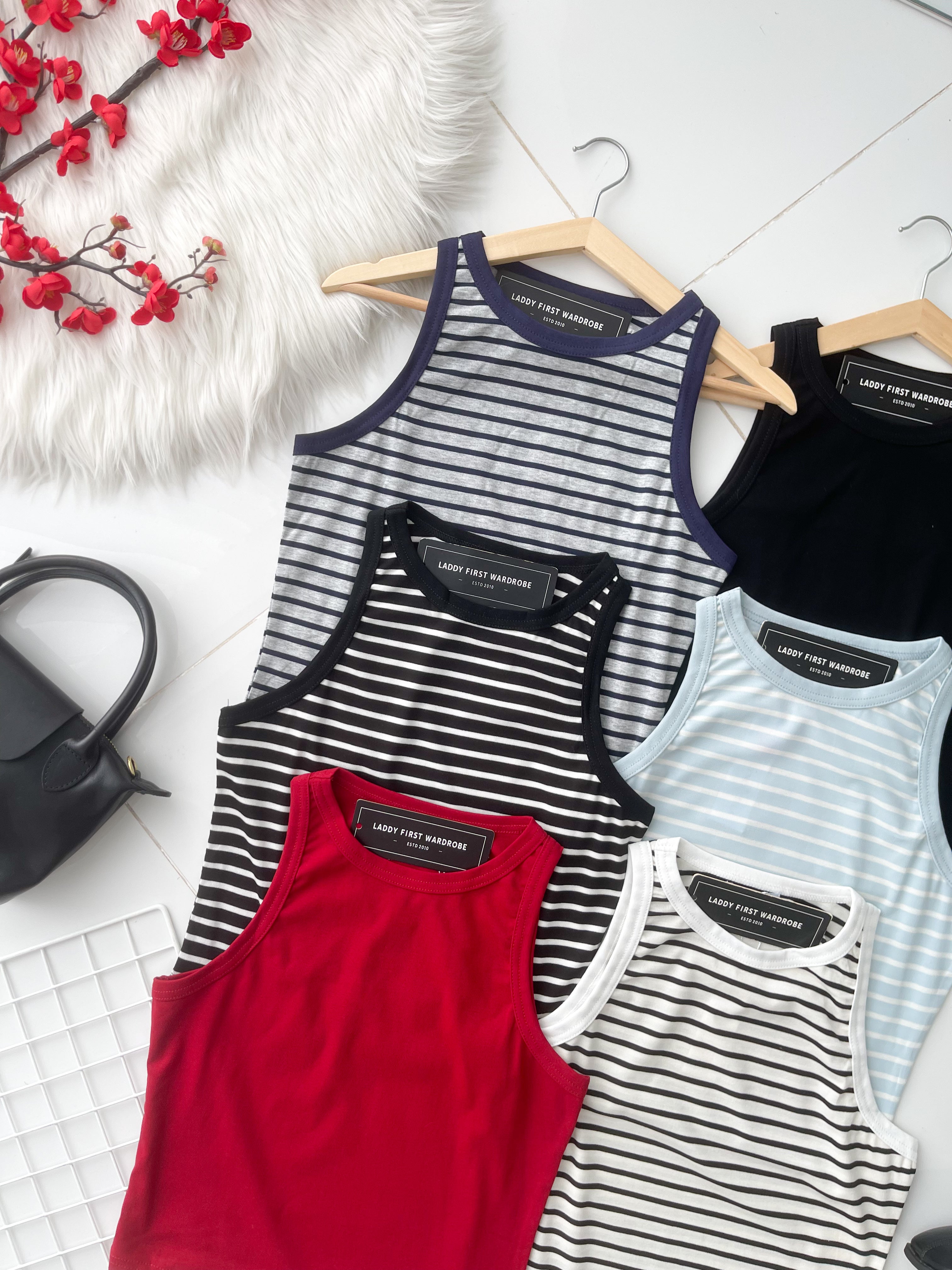 【T14582 / 9171】高品质纯棉弹力无袖百搭上衣 ❤️❤️