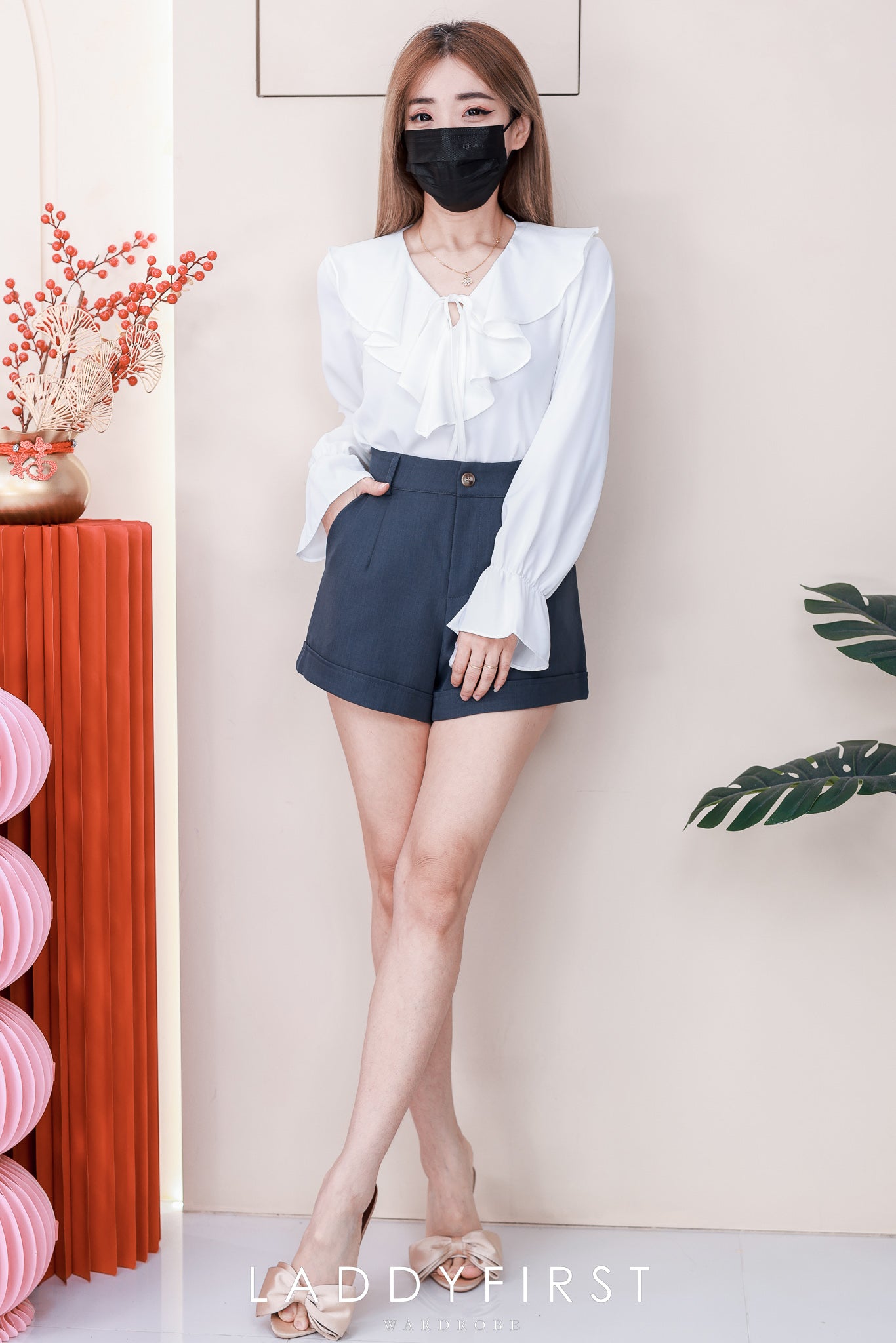 【T81166】高品质雪纺飘逸感荷叶边上衣 ❤️❤️