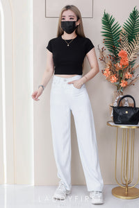 【T80792】【直播间搭配款】独家爆款高品质纯棉弹力圆领短袖简约日常百搭款上衣 #衣柜必入手百搭款 ❤❤【A-R3-C2】