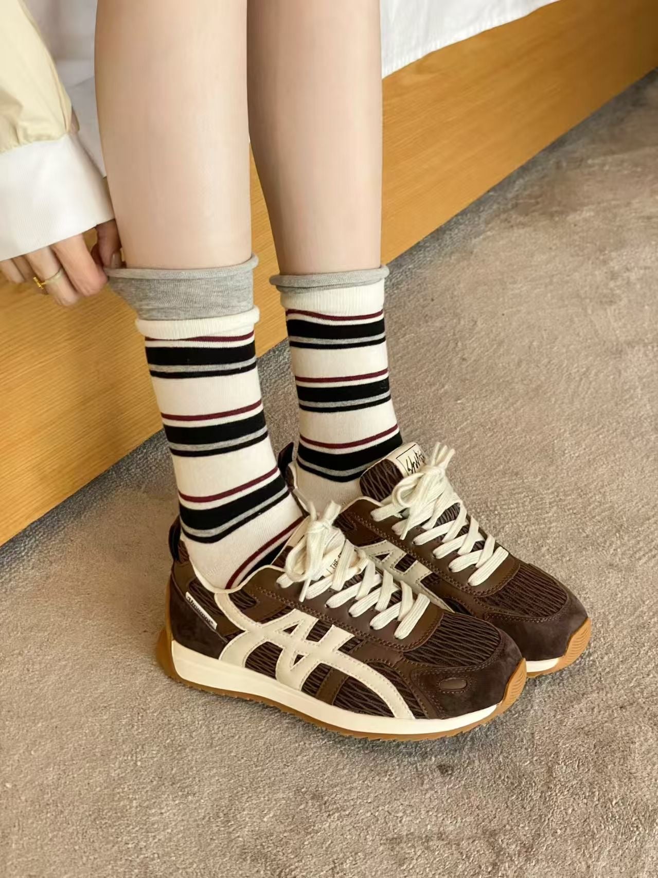 【R851-5】🔅精选预售款🔅 高质量百搭透气休闲厚底阿甘鞋子 ❤️