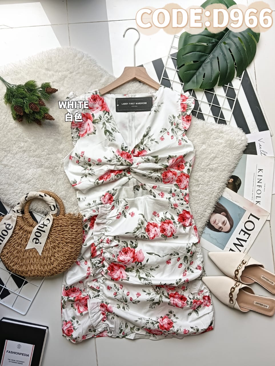 【D966】高品质西装无袖时尚连身短裙，里面有里裤 ❤️❤️