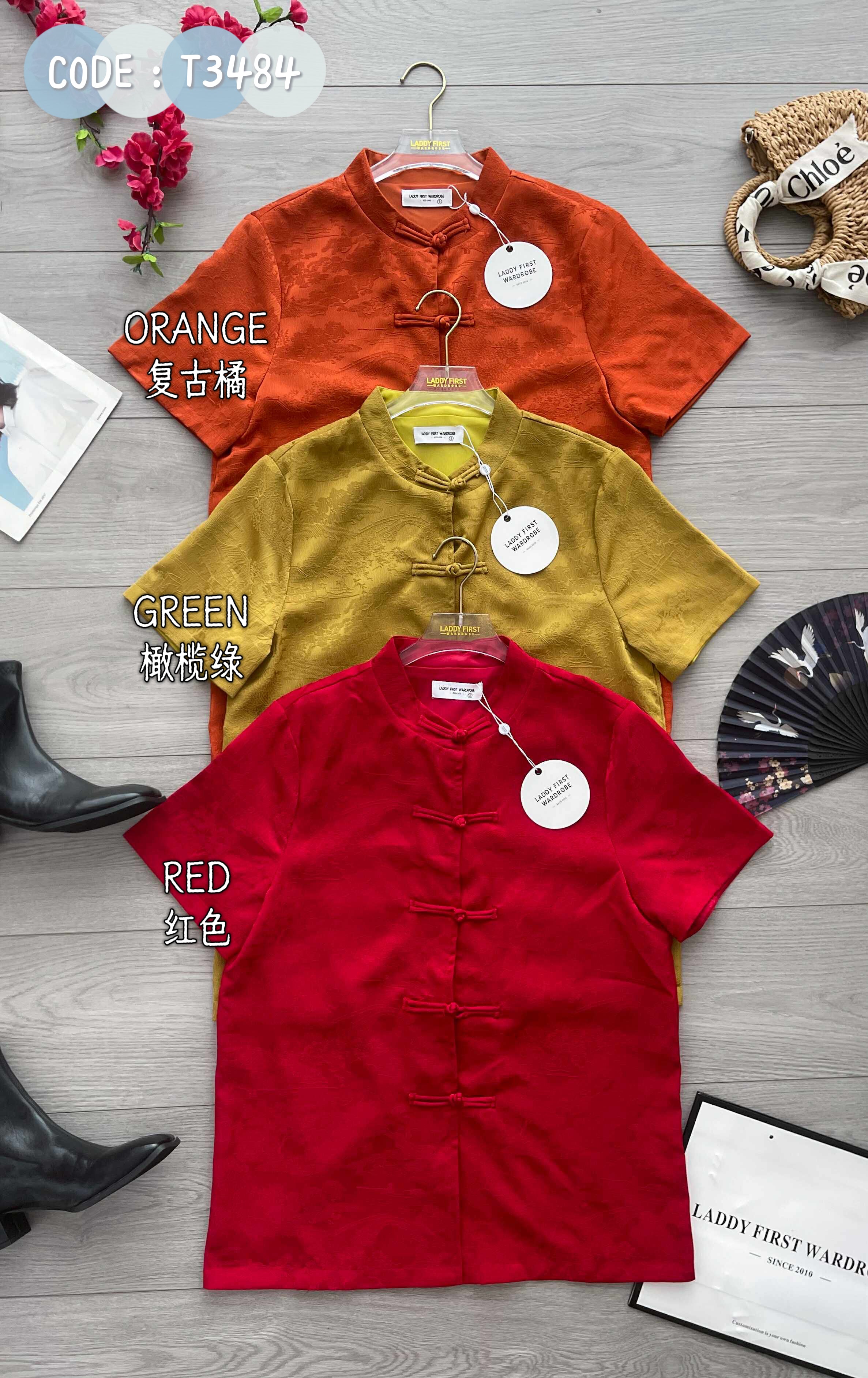 【T3484】【LFW独家小圆饼】高品质气质男女同款立领盘扣国风唐装旗袍上衣 ❤️❤️