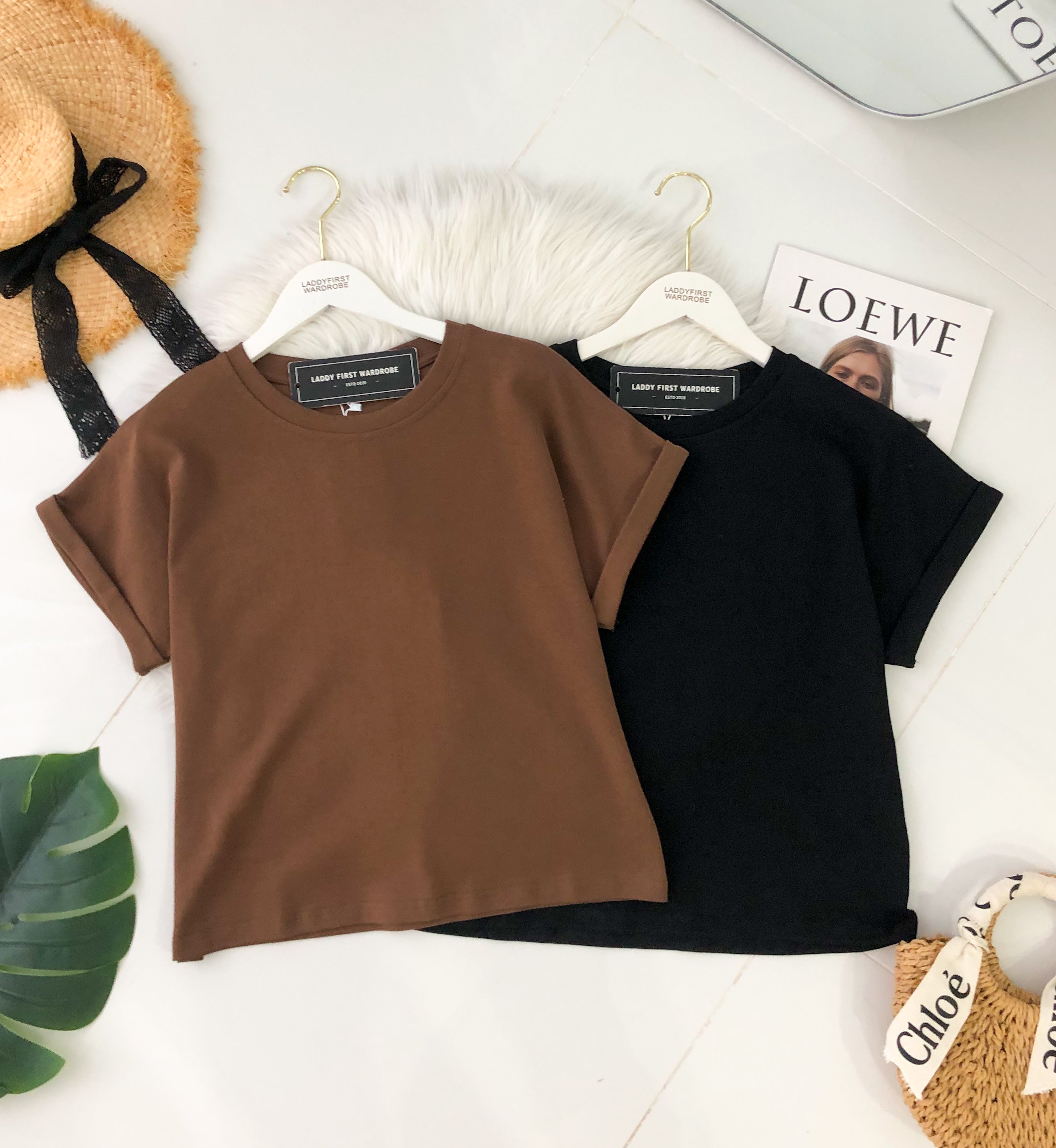 【T82468】高品质纯棉弹力宽松舒服短袖百搭上衣 ❤❤