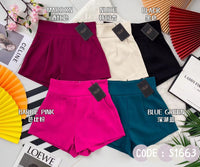 【S1663】LFW独家爆款西装垂感高腰休闲简约百搭短裤，内层➕里布，有口袋 ❤️❤️ 【C-R2-C4】