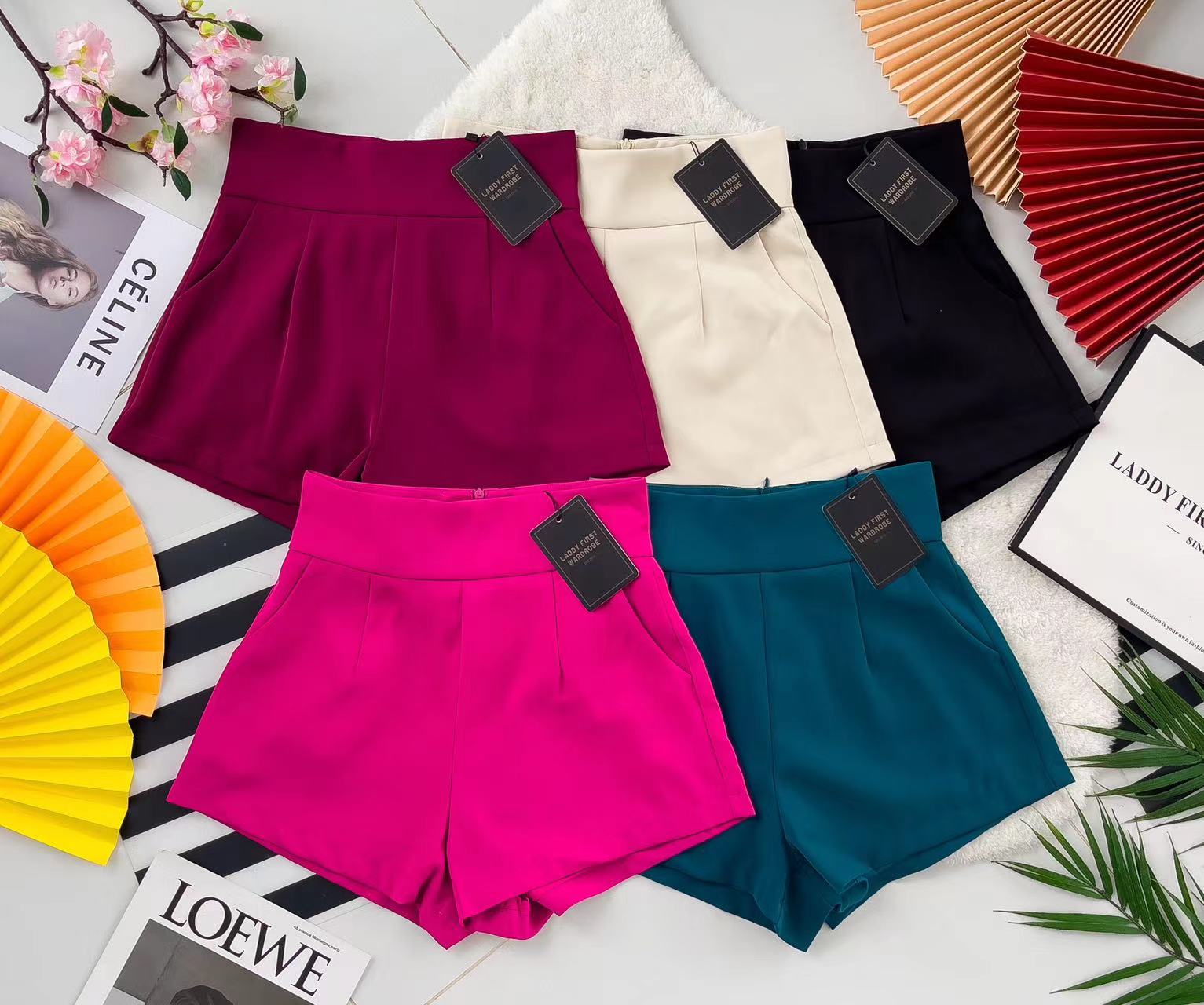 【S1663】LFW独家爆款西装垂感高腰休闲简约百搭短裤，内层➕里布，有口袋 ❤️❤️ 【C-R2-C4】