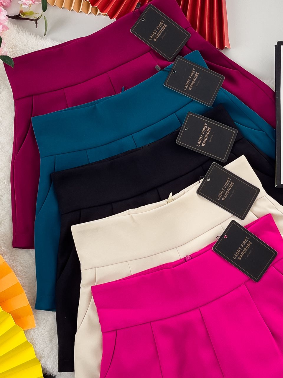 【S1663】LFW独家爆款西装垂感高腰休闲简约百搭短裤，内层➕里布，有口袋 ❤️❤️ 【C-R2-C4】