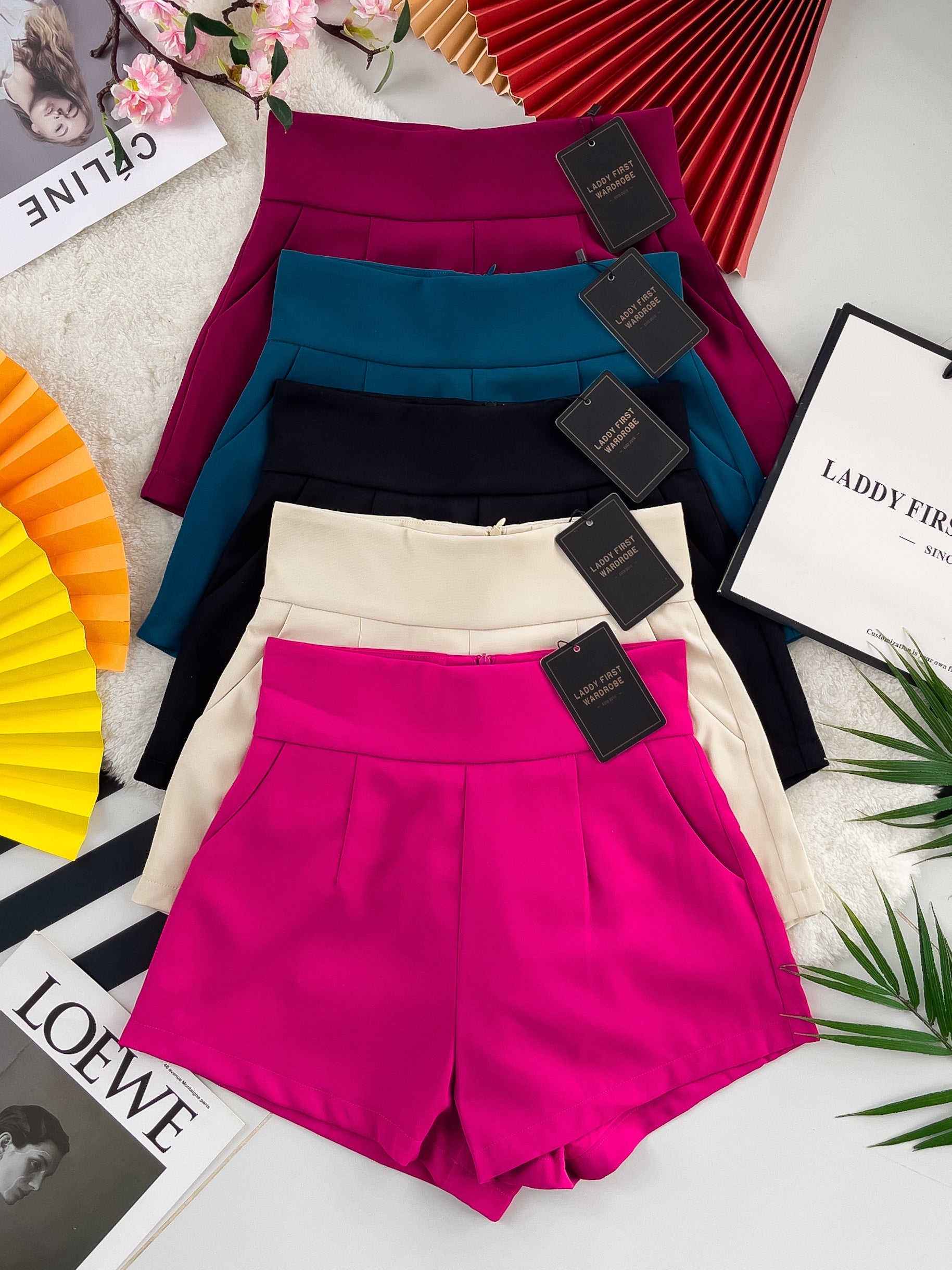 【S1663】LFW独家爆款西装垂感高腰休闲简约百搭短裤，内层➕里布，有口袋 ❤️❤️ 【C-R2-C4】