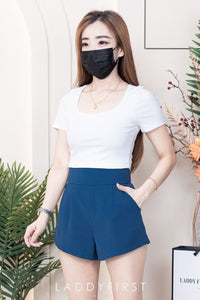 【S1663】LFW独家爆款西装垂感高腰休闲简约百搭短裤，内层➕里布，有口袋 ❤️❤️ 【C-R2-C4】