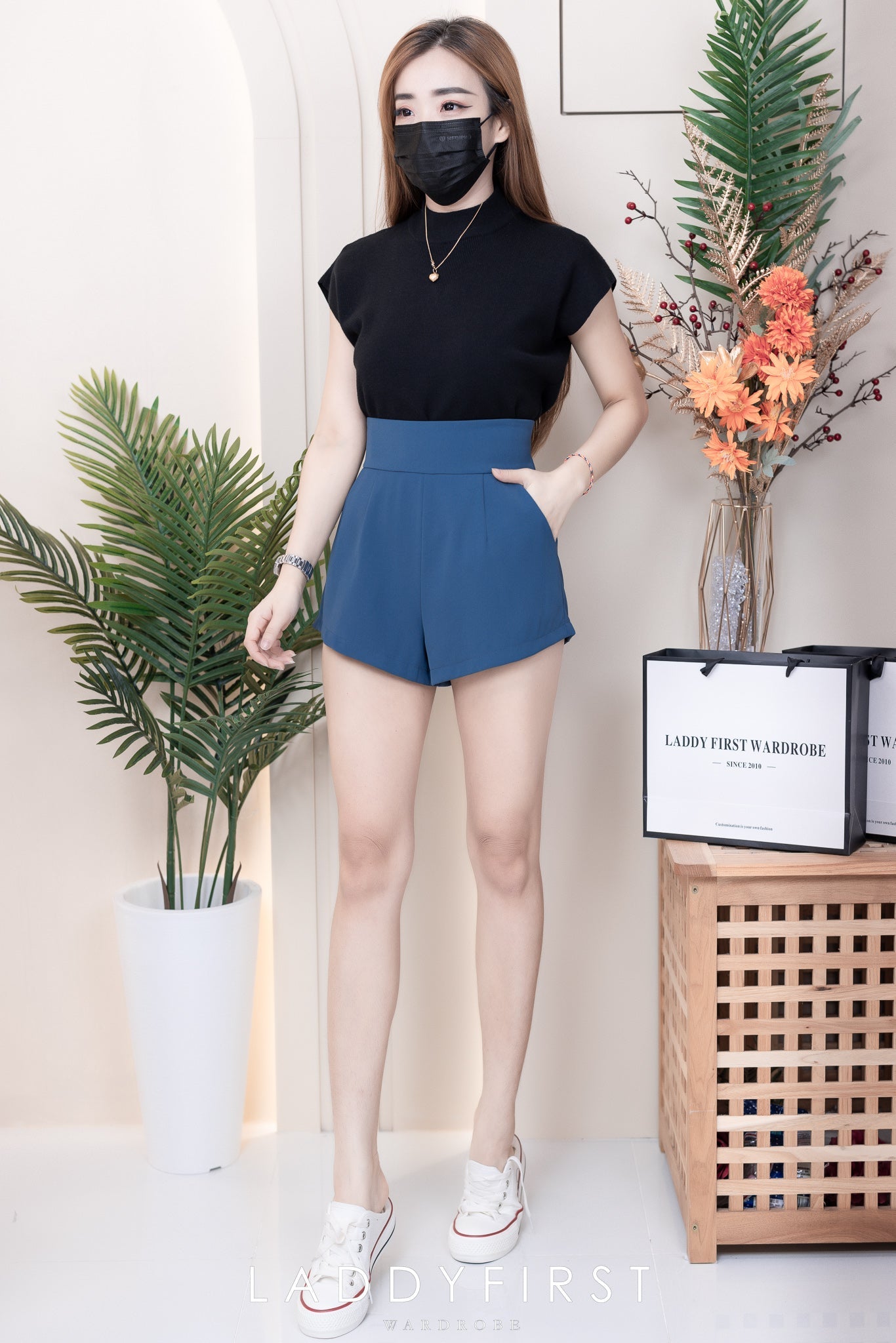 【S1663】LFW独家爆款西装垂感高腰休闲简约百搭短裤，内层➕里布，有口袋 ❤️❤️ 【C-R2-C4】