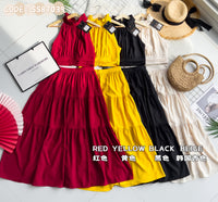 【SS87039】LFW独家爆款两件式仙气温柔风雪纺套装 Cut In 百褶设计上衣➕高腰显瘦大摆蛋糕百褶裙子 ❤️