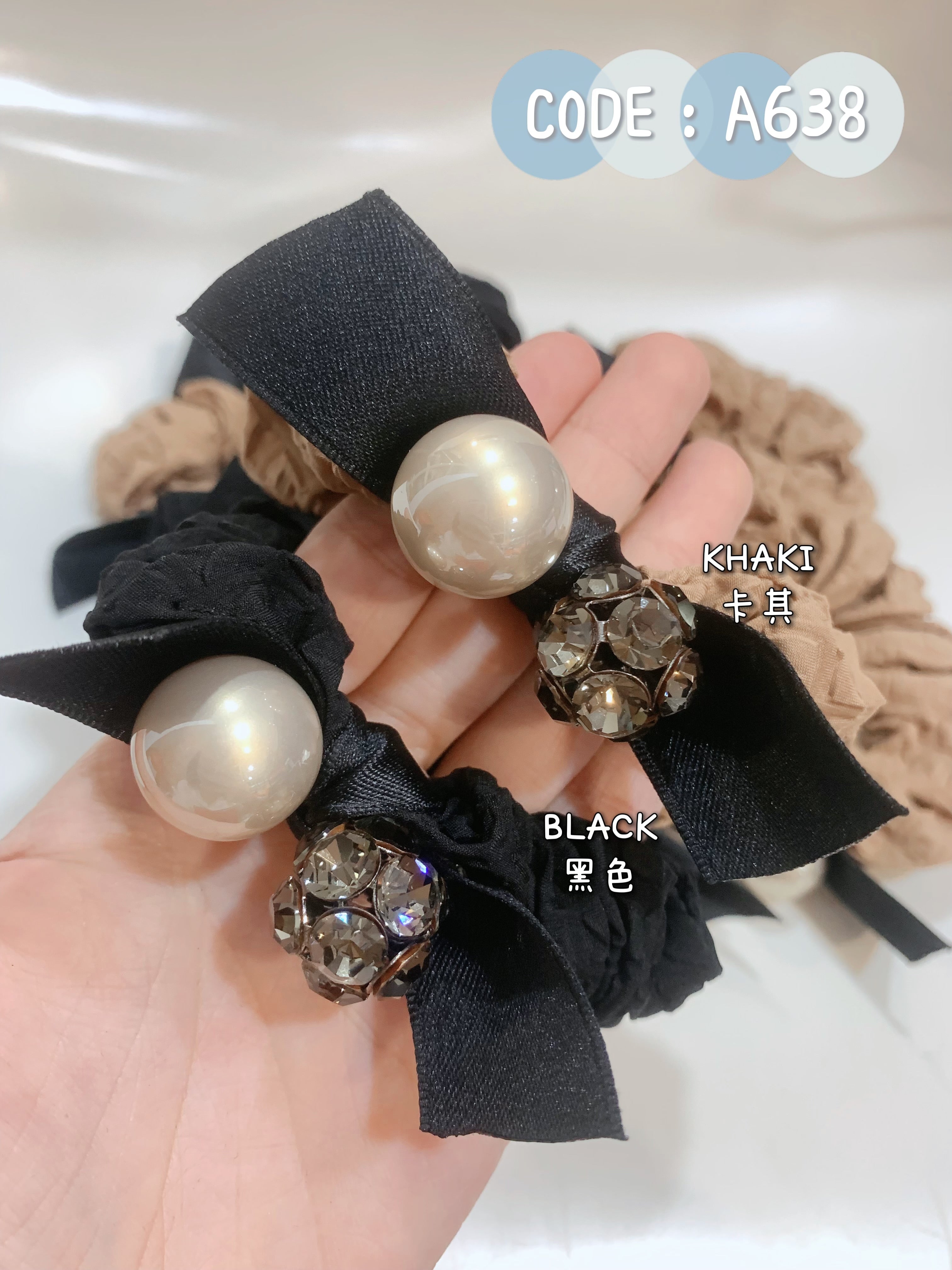 【A638】✅ 韩版小众精致蝴蝶结发圈❤️