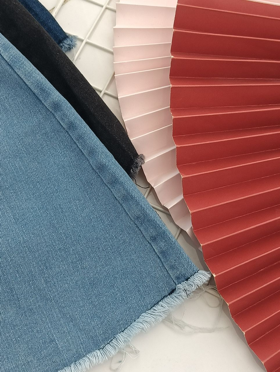 【S23179】流苏A字设计韩版复古百搭牛仔裙子高腰裙子，内层有里布短裤，有口袋