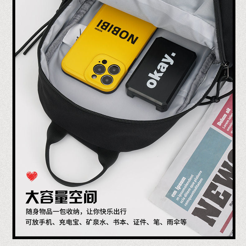 【DG6096】🇨🇳 代购 1.0 🇨🇳 男生潮牌尼龙布大容量斜挎包胸包🎒