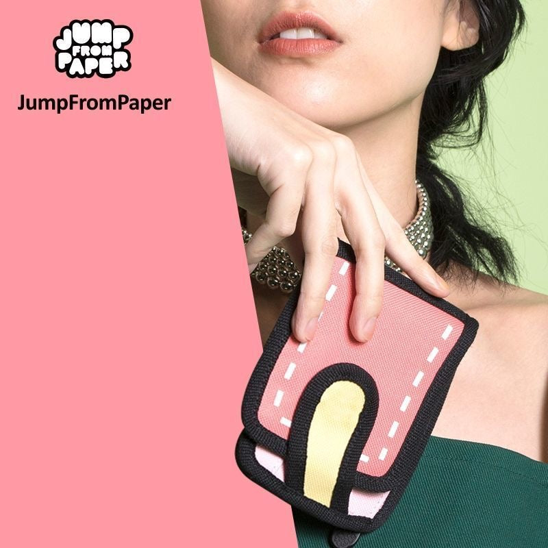【DG6095】🇨🇳 代购 1.0 🇨🇳 JumpFromPaper 3D可爱二次元短款钱包 👛