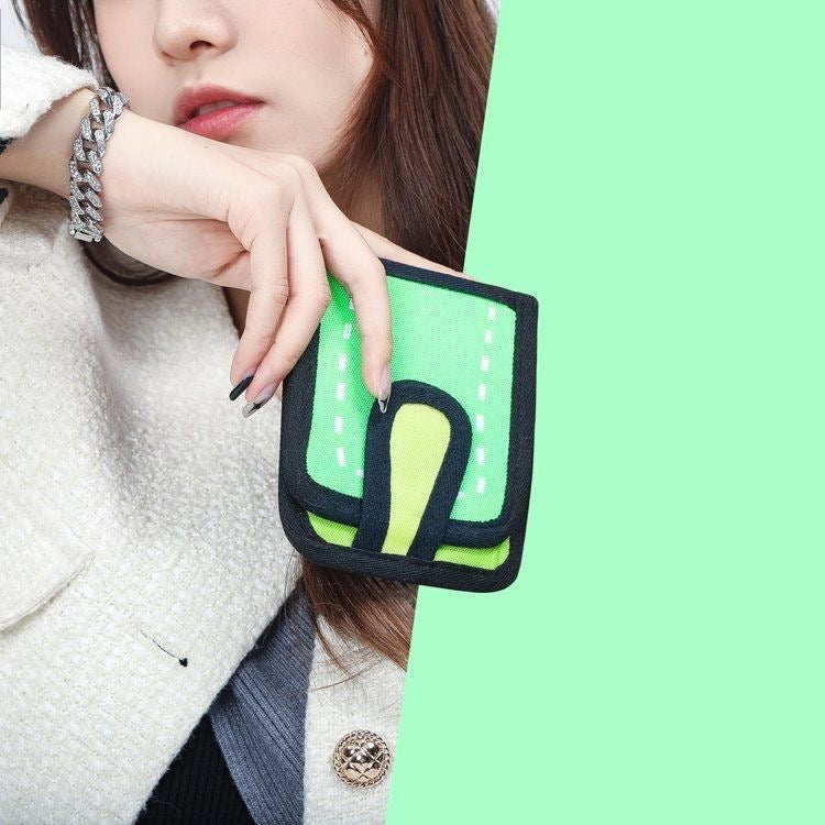 【DG6095】🇨🇳 代购 1.0 🇨🇳 JumpFromPaper 3D可爱二次元短款钱包 👛