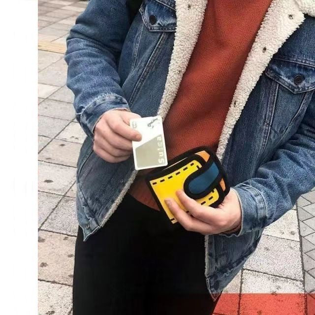 【DG6095】🇨🇳 代购 1.0 🇨🇳 JumpFromPaper 3D可爱二次元短款钱包 👛