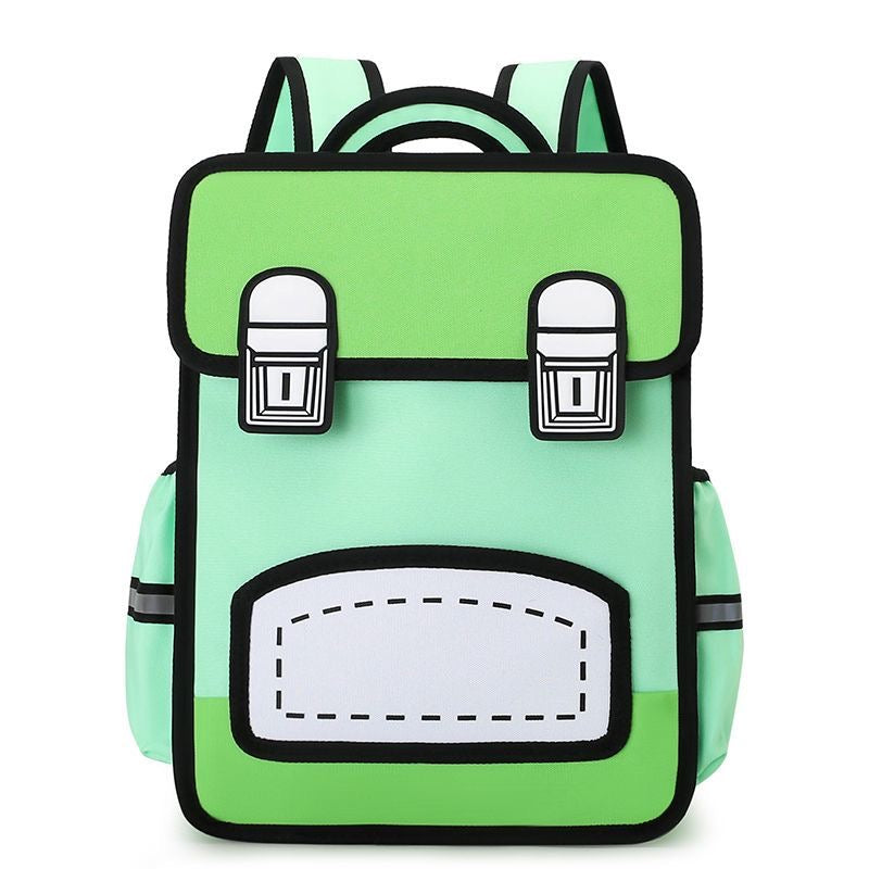 【DG6094】🇨🇳 代购 1.0 🇨🇳 3D立体二次元百变色彩双肩带背包 🎒