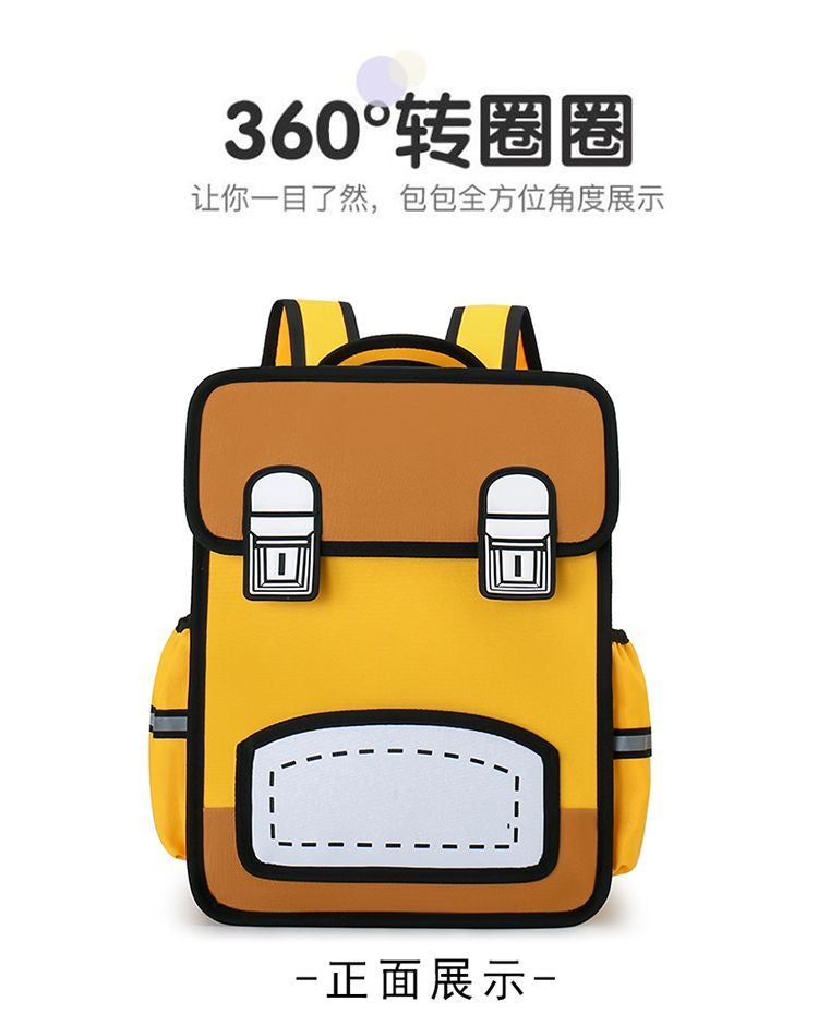 【DG6094】🇨🇳 代购 1.0 🇨🇳 3D立体二次元百变色彩双肩带背包 🎒
