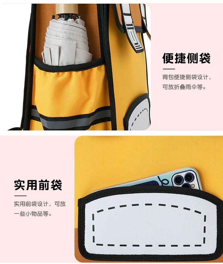 【DG6094】🇨🇳 代购 1.0 🇨🇳 3D立体二次元百变色彩双肩带背包 🎒