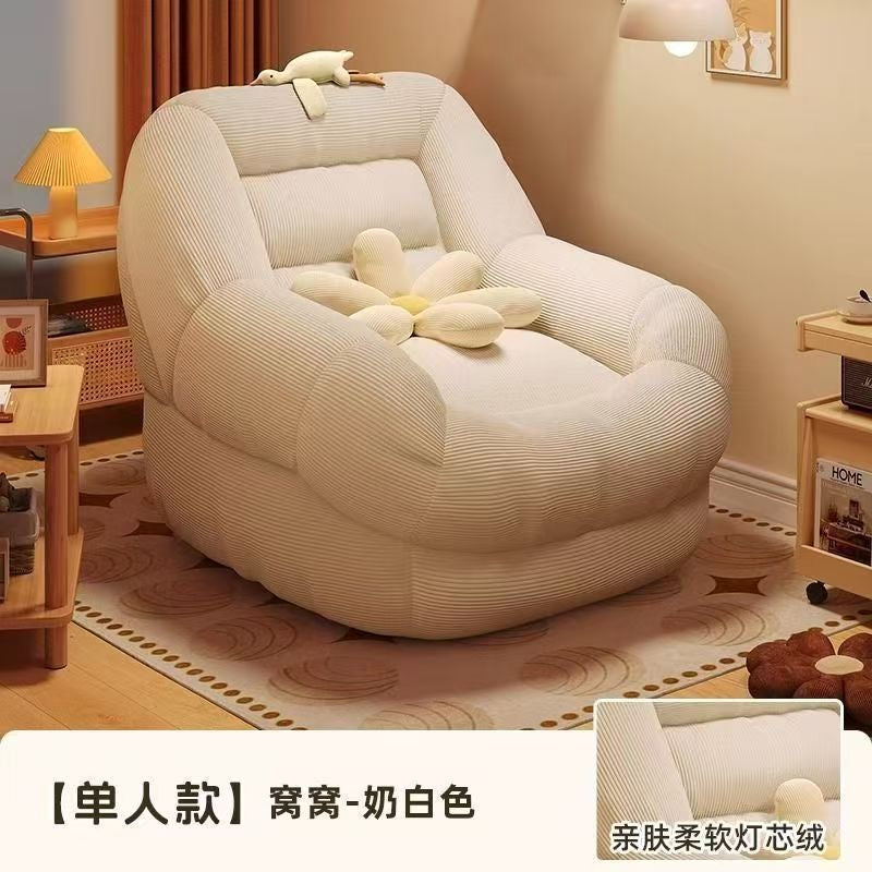 【DG6070】🇨🇳 代购 1.0 🇨🇳 懒人必备榻榻米灯芯绒布沙发椅 💺
