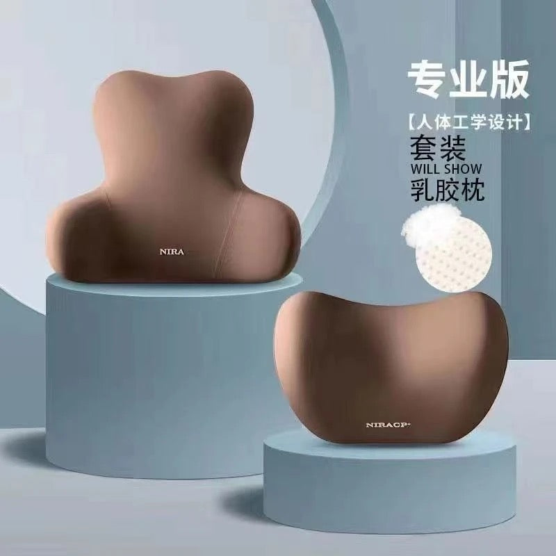 【DG6066】🇨🇳 代购 1.0 🇨🇳 车用升级版乳胶款记忆棉护颈枕头腰部靠垫 ❤️