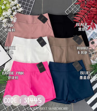 【S1445】独家爆款【万能妈妈】【有里布款📌】西装中高腰休闲百搭万能短裤，有口袋 #内有里布 ✔️ ❤️❤️【D-R2-C3】