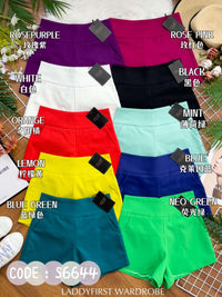 【S6644】【网站福利款✨】独家爆款【万能妹妹】高品质万能西装高腰休闲简约百搭短裤，后中隐形拉链，有口袋，内层加里布 #百搭必备 🔥🔥 【D-R1-C1】