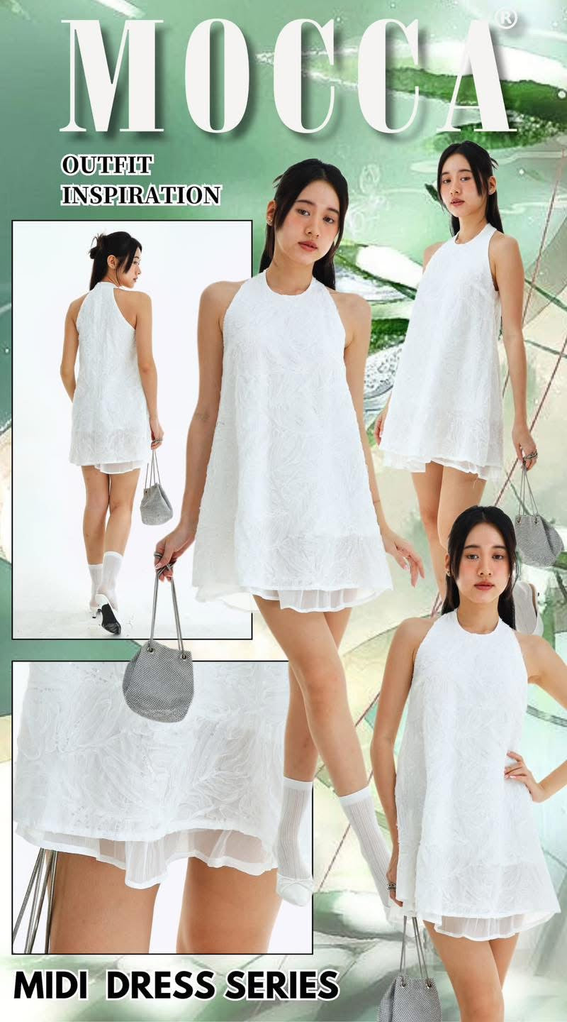 【D77167】高品质仙气温柔风亮片网纱雪纺宽松连身裙子 ❤❤