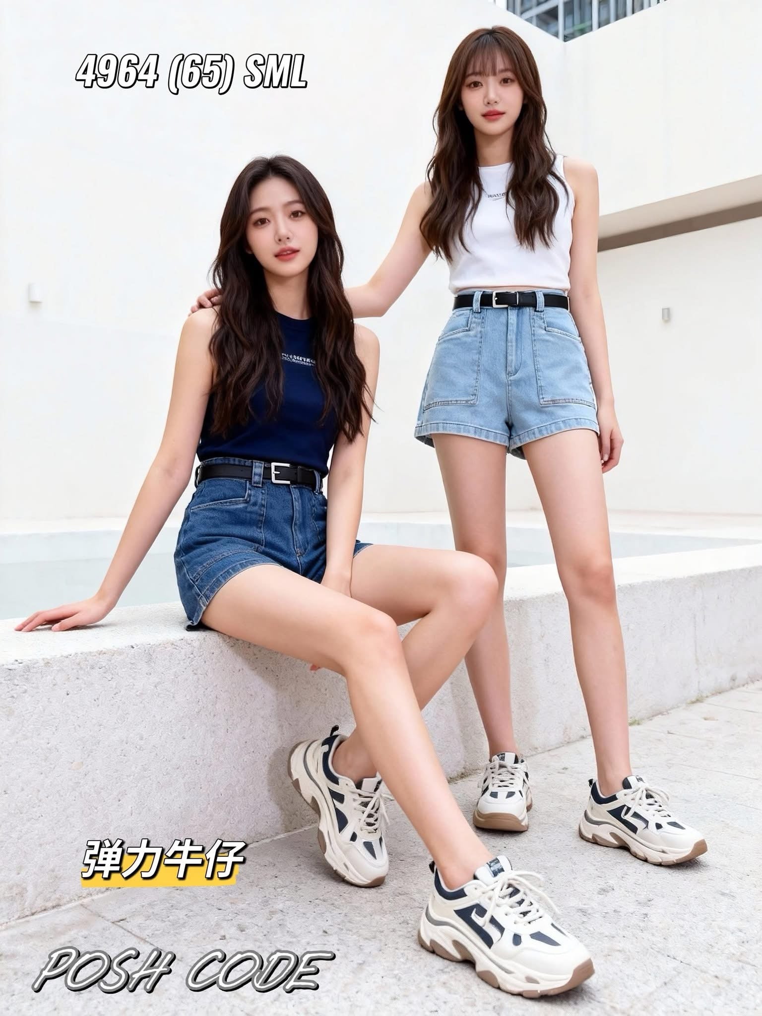 【S4964 / 19690】高品质COTTON JEANS简约日常休闲百搭牛仔长裤，有口袋 配送皮革腰带 ❤️❤️