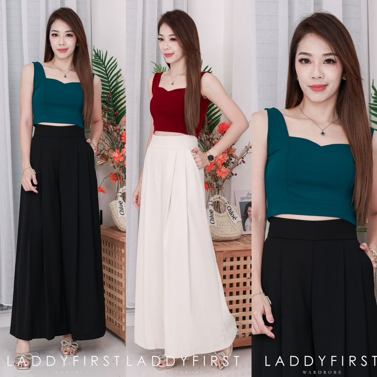 【T66162】🧧 宠粉福利回馈 🧧 独家爆款无拼缝双层爱心领无袖百搭小内搭上衣 ❤️❤️【A-R3-C3】