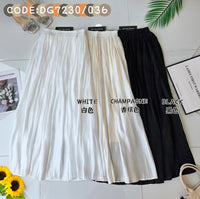 【L036】✨现货✨高品质珠光纱半身长裙 , 腰节伸缩弹力 , 内有里布裙子 ❤️❤️
